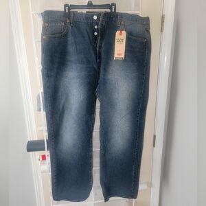 Levi's Men's 501 Original Fit Stretch Straight Leg Jeans - 00501-3210 Size 42x30